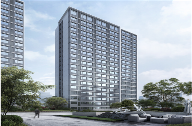 杭州市首座近零能耗住宅建筑臨安尊龍凱時人生就是贏宸錦學府主體結(jié)頂